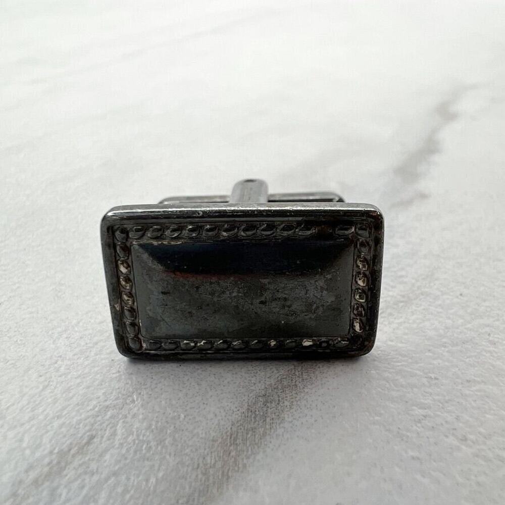 Hickok USA Vintage Silver Tone Single Cufflink